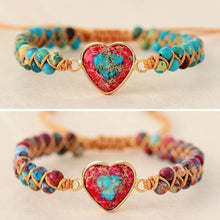 Afbeelding in Gallery-weergave laden, Hartstochtelijk hart jasper armband