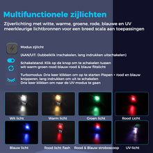 Afbeelding in Gallery-weergave laden, Kleine krachtige EDC-zaklamp met rood UV-blauw licht