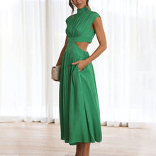 Afbeelding in Gallery-weergave laden, Cutout at the waist vacation midi dress
