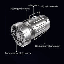 Afbeelding in Gallery-weergave laden, Producten LED-kampeerlamp voor buiten met ventilator