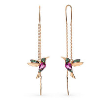 Afbeelding in Gallery-weergave laden, Elegante dames kolibrie oorbellen