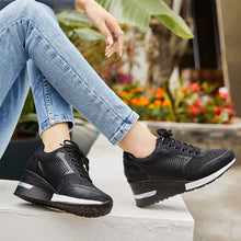 Afbeelding in Gallery-weergave laden, Wedge-sneakers met hoge hak voor dames
