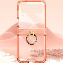 Afbeelding in Gallery-weergave laden, Zachte doorzichtige hoes met ring voor Samsung Galaxy Z Flip4