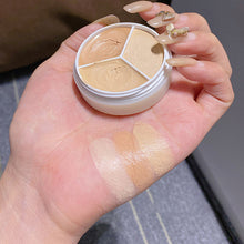 Afbeelding in Gallery-weergave laden, Tri-Color Concealer Palette Covers Acne Marks Donkere kringen