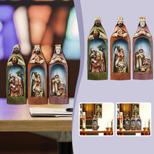 Afbeelding in Gallery-weergave laden, Kerststal met drie wijzen