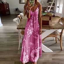 Afbeelding in Gallery-weergave laden, Maxi-jurk met bohemien mouwen en bloemenprint