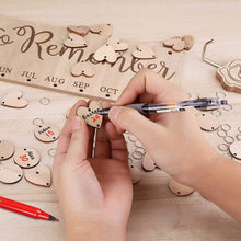 Afbeelding in Gallery-weergave laden, Wooden Anniversary Birthday Calendar Board