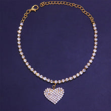 Afbeelding in Gallery-weergave laden, Mode Hart Strass Enkelbanden