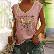 Afbeelding in Gallery-weergave laden, T-shirt met vlinderprint