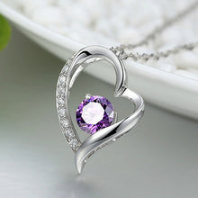 Afbeelding in Gallery-weergave laden, Ketting met kristallen hart