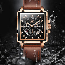 Afbeelding in Gallery-weergave laden, Lichtgevend Luxe Square Business Quartz horloge