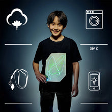 Afbeelding in Gallery-weergave laden, Glowing interactive T-shirt