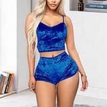 Afbeelding in Gallery-weergave laden, Sexy fluwelen v-hals lingerie