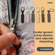 Afbeelding in Gallery-weergave laden, Zonder gereedschap afneembare stijlvolle ritssluiting
