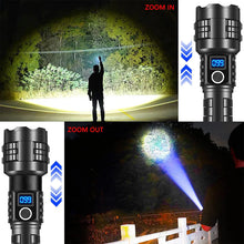 Afbeelding in Gallery-weergave laden, Oplaadbare tactische laserzaklamp met hoge lumen