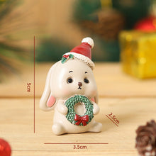 Afbeelding in Gallery-weergave laden, Handgemaakte dieren kerstman ornamenten