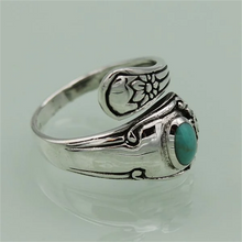 Afbeelding in Gallery-weergave laden, Turquoise Lepel Vintage Ring
