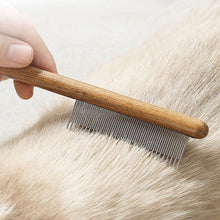 Afbeelding in Gallery-weergave laden, Pet Knot Comb met houten handvat