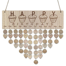 Afbeelding in Gallery-weergave laden, Wooden Anniversary Birthday Calendar Board