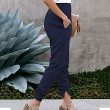 Afbeelding in Gallery-weergave laden, Joggingbroek met hoge taille en zakken