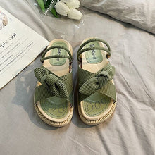 Afbeelding in Gallery-weergave laden, Elegante Schleifensandalen mit Plateausohle für Damen