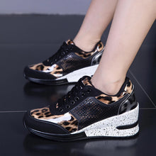 Afbeelding in Gallery-weergave laden, Wedge-sneakers met hoge hak voor dames