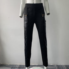 Afbeelding in Gallery-weergave laden, PU leren denim broek voor vrouwen