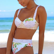 Afbeelding in Gallery-weergave laden, Vrouw Modieuze Bloemen Plant Afdrukken Sexy Bikini