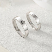 Afbeelding in Gallery-weergave laden, One Kiss Sterling Silver Couple Rings Valentijnsdag Cadeau gids