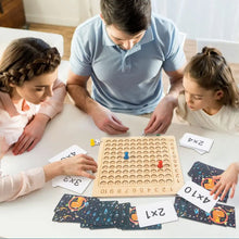 Afbeelding in Gallery-weergave laden, Houten Montessori Vermenigvuldiging Bordspel