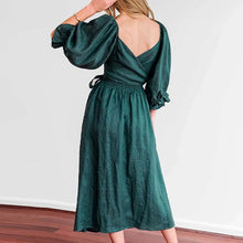 Afbeelding in Gallery-weergave laden, Multi-wear jurk met Franse ruches en lantaarnmouwen