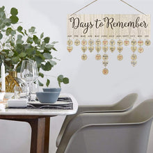Afbeelding in Gallery-weergave laden, Wooden Anniversary Birthday Calendar Board