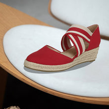 Afbeelding in Gallery-weergave laden, Sandalen met sleehak van hennep touw