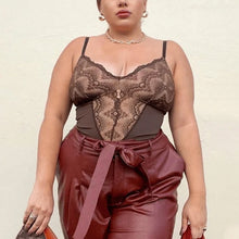 Afbeelding in Gallery-weergave laden, Sexy kanten buikcontrole bodysuit