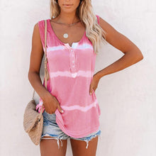 Afbeelding in Gallery-weergave laden, Casual tanktop met tie-dye knopen