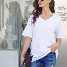 Afbeelding in Gallery-weergave laden, Ladies V-Neck T-Shirt