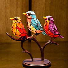 Afbeelding in Gallery-weergave laden, Birds on Branches Stained Glass Ornaments