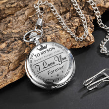 Afbeelding in Gallery-weergave laden, To My Son Quartz Pocket Chain Watch