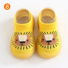 Afbeelding in Gallery-weergave laden, Antislip babyslofjes met dierenpatroon