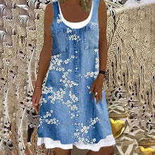 Afbeelding in Gallery-weergave laden, Casual tanktop-jurk met ronde hals