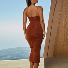 Afbeelding in Gallery-weergave laden, Bodycon cami-jurk met ruches