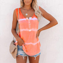 Afbeelding in Gallery-weergave laden, Casual tanktop met tie-dye knopen