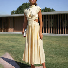 Afbeelding in Gallery-weergave laden, Cutout at the waist vacation midi dress