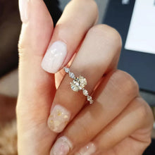 Afbeelding in Gallery-weergave laden, Ovale Diamanten Ring