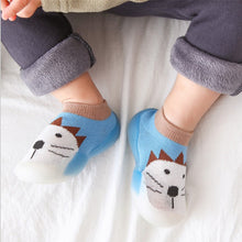 Afbeelding in Gallery-weergave laden, Antislip babyslofjes met dierenpatroon