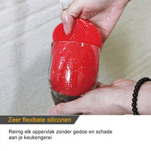 Afbeelding in Gallery-weergave laden, Siliconen multifunctionele scrubberspons (5 stuks | willekeurige kleuren)