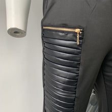 Afbeelding in Gallery-weergave laden, PU leren denim broek voor vrouwen