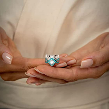 Afbeelding in Gallery-weergave laden, Turquoise Ocean Wave Ring
