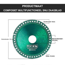 Afbeelding in Gallery-weergave laden, Composiet multifunctioneel snij zaagblad