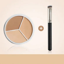 Afbeelding in Gallery-weergave laden, Tri-Color Concealer Palette Covers Acne Marks Donkere kringen